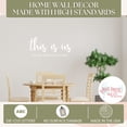 thumbnail image 3 of Family Quotes Wall Decor This Is Us Our Home Kitchen Art Decals Stickers 23x11-Inch White, 3 of 6