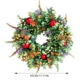 thumbnail image 3 of Couronne Multicolore d'Été, Couronne Rouge d'Été, Simulation de Tranche d'Orange, Couronne de Porte Suspendue (Verte), 3 of 4