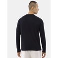 thumbnail image 4 of Athlux Men's Waffle Crewneck Pullover with Long Sleeves, Size S-3XL, 4 of 5