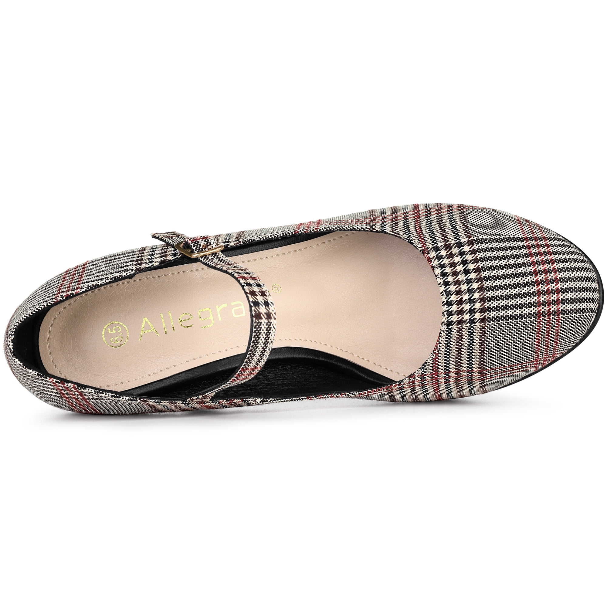 Unique Bargains Women's Houndstooth Platform Stiletto Heels Pumps
