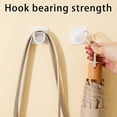 thumbnail image 4 of Last Chance Qaailabf 2PC Wall Hanger Arc-shaped Slot Telescopic Rod Fixed Support Rod Supporting Spray Bottle Hanger, 4 of 9