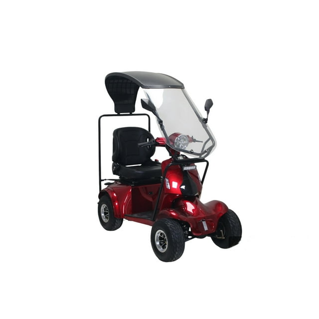 Fat Tire Electric Mobility Scooter - 4 Wheels, Fully Adjustable Seat, Perfect for All Terrain! Buy Today!