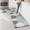 Bluish Blue-17.3" x 47 "+ 17.3" x 29 "--0.47 inches, variant on Kimode Anti Kitchen Mats For Floor Cushioned Rugs Sets Of 2