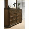thumbnail image 3 of Traditional Queen Bedroom Set with Bed, Dresser, Mirror, Nightstand | Walnut Brown | Solid Wood | Standard Beds, 3 of 3