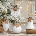 thumbnail image 1 of Xihbxyly Bola Navideña Blanca, Adorno Colgante de Espuma, Elegante Decoración para Árbol, Guirnalda de Conos Blancos, Ideal para Fiestas Navideñas, Bodas y Festividades, Tamaño 10 X 10 X 8 Cm., 1 of 7