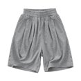 thumbnail image 5 of Ruyang Boys Girls Baggy Athletic Shorts Summer Pull On Elastic Waist Soft Comfort Daily Bottoms Causal Jogger Shorts, 5 of 7