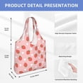 thumbnail image 3 of Vsdgher Strawberry Print canvas Tote Bag, Lightweight Cloth Bags, Suitable for shopping, groceries, travel, 3 of 4