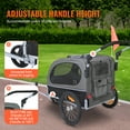 thumbnail image 5 of KFFKFF Pet Bicycle Trailer, Holds Maximum 88 lbs, Dual-Function Dog Stroller and Bike Carrier, Convenient Collapsible Frame with Detachable Wheels, Universal Bike Attachment, Reflective Elements, 5 of 9