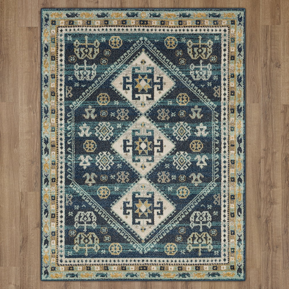 Mohawk Home Rosebery Indoor Southwestern Area Rug, Blue, 6' x 9'