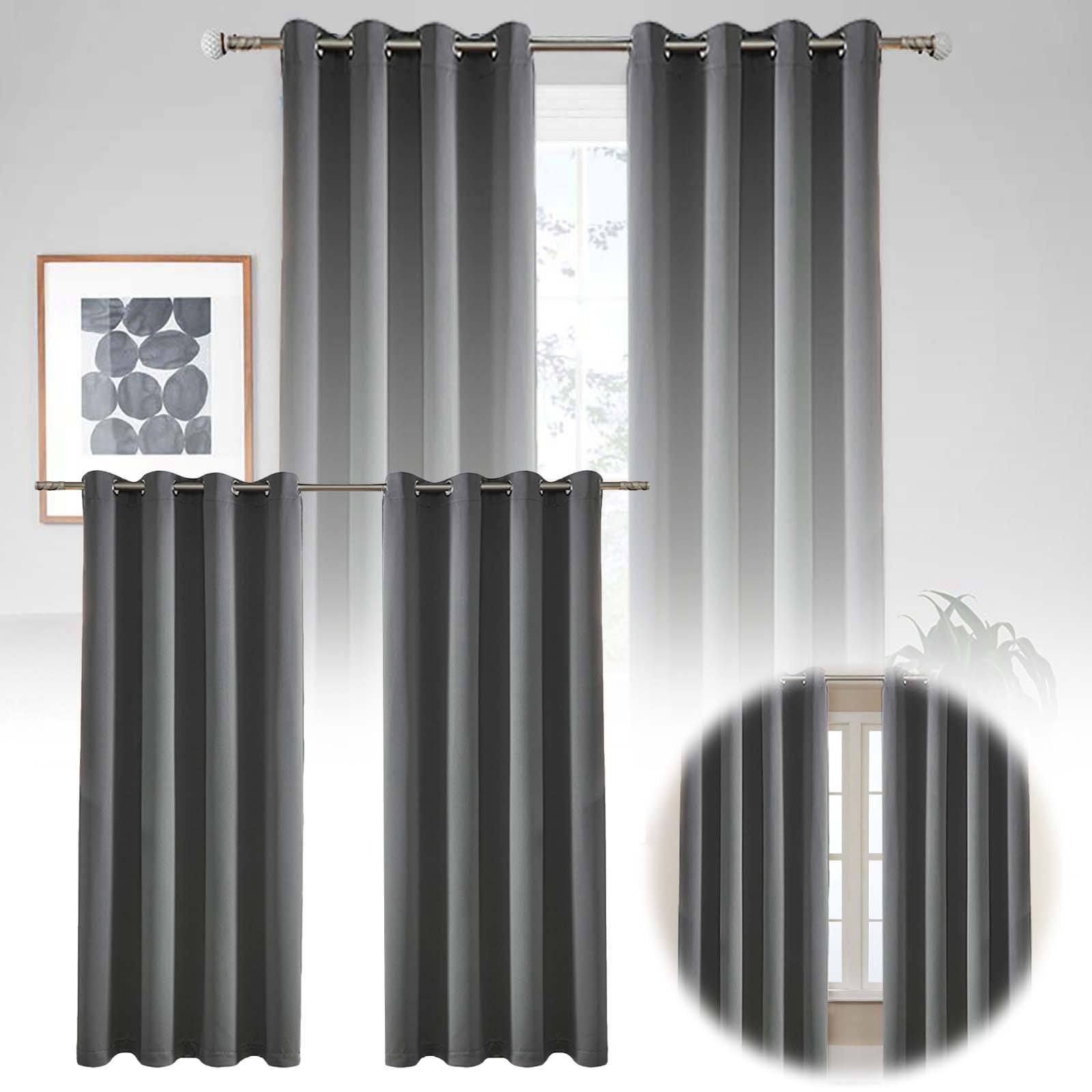 Polyester Solid Color Thickened Blackout Curtain Heat Insulating High Precision Window Drapes for Home