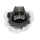 thumbnail image 5 of Sombrero de vaquero occidental Strade Fareast Limited Accesorios para fotos Negro 38 cm x 35 cm, 5 of 8