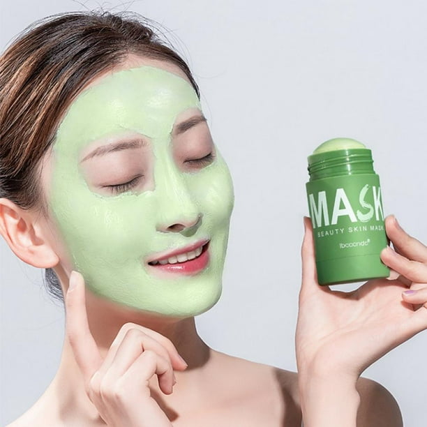 Addition Fysik eksotisk Green Tea Purifying Clay Face Mask Moisturizing Oil Control Shrink Pores  Remove Anti-Acne Solid Mask Facial Care Deep Cleaning Mud Mask, 1.41oz -  Walmart.com