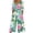 A31 Army Green-Floral Print Jumpsuits, variant on Mifsaly Floral Print Jumpsuits for Women V-Neck Short Sleeve Wide Leg Jumpsuit Casual Summer Vacation Tropical Resort Clothes with Pockets S