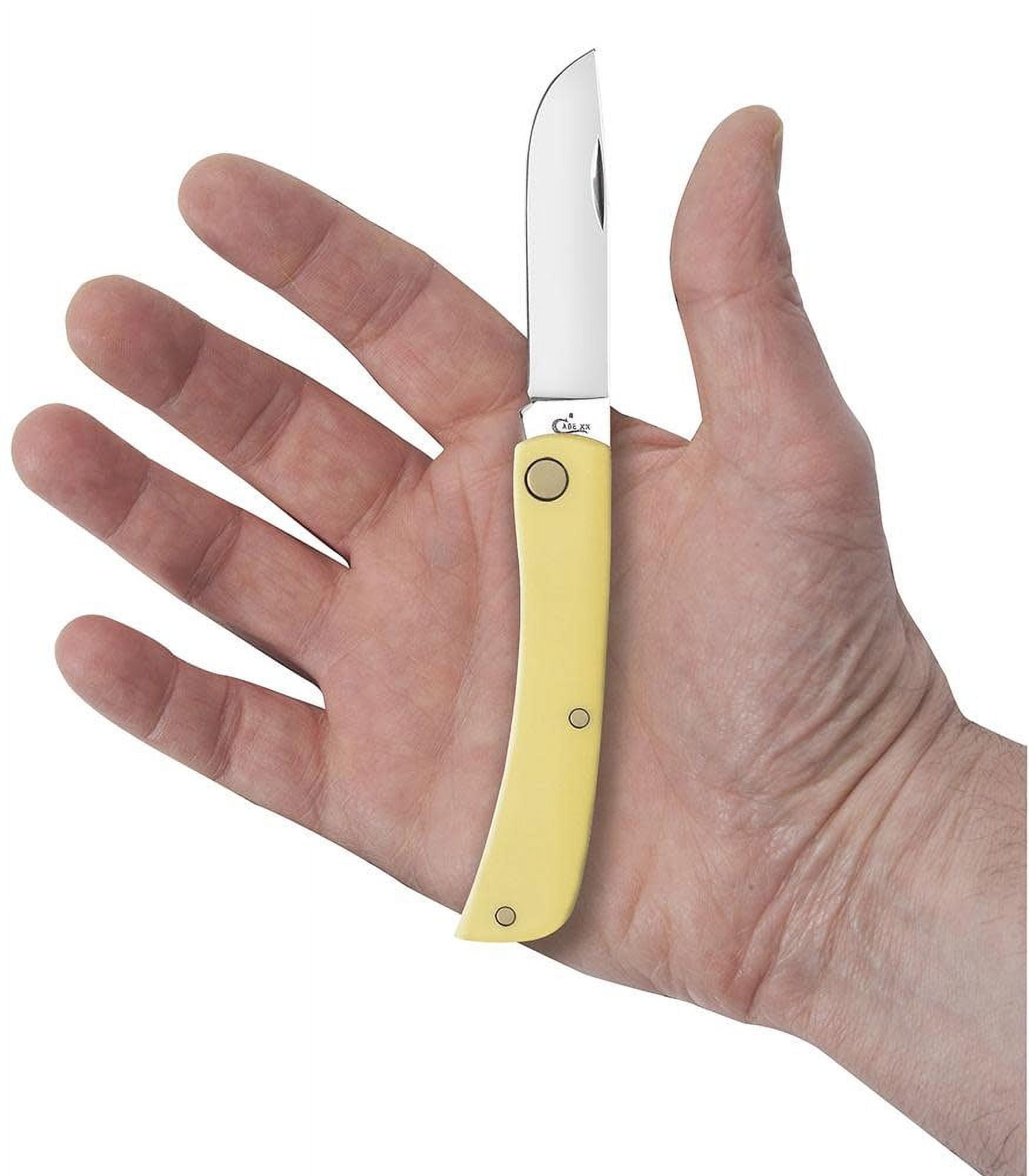 Case Sod Buster Jr. Yellow Chrome Vanadium 3.63 in. Pocket Knife