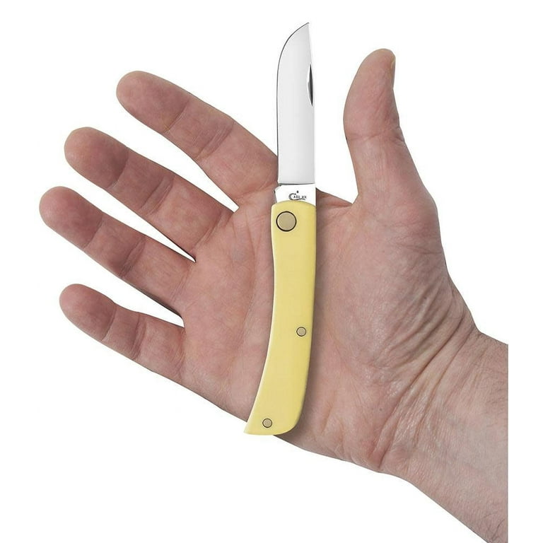 Case Sod Buster Jr. Yellow Chrome Vanadium 3.63 in. Pocket Knife 