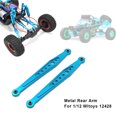 thumbnail image 4 of fastboy 2pieces Aluminum Rear Links Arm For 1/12 Wltoys 12428 12423 FY03 Crafted Rear Fixed Tie Rod Titanium, 4 of 6