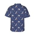 thumbnail image 3 of Fotbe Squirrel Flower Hawaiian Shirt for Men Unisex Summer Beach Casual Short Sleeve Cotton Linen Button Down Shirts-3X-Large, 3 of 9