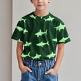 thumbnail image 2 of COM1950s Robe à Manches Courtes, Chemise Tendance pour Enfant T-Shirt Imprimé Col Rond Confortable Ample T-Shirt Blouse à Manches Courtes Hauts Décontractés, 2 of 9