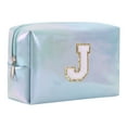 thumbnail image 1 of asddcavvf Large Capacity Embroidered Alphabet Makeup Bag Toiletry Bag Travel Storage Bag Clutch Hand, 1 of 9