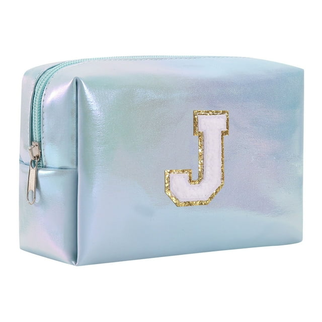 asddcavvf Large Capacity Embroidered Alphabet Makeup Bag Toiletry Bag Travel Storage Bag Clutch Hand