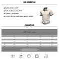 thumbnail image 3 of Yifymode Men's Textured Knit Short Sleeve Polo Shirt, Contrast Collar Regular Fit Everyday Casual Top Khaki S, 3 of 6