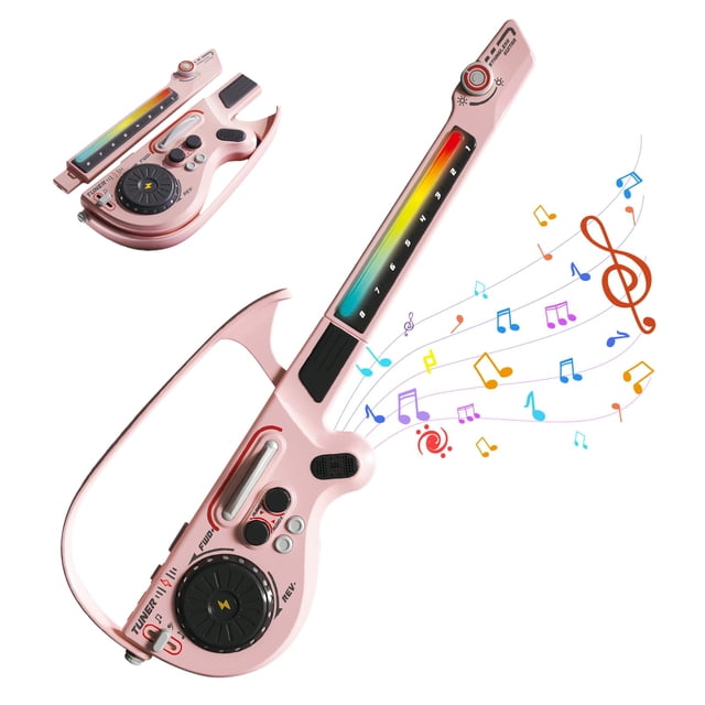 Guitarra eléctrica RedCrab para niños con tocadiscos para DJ y Bluetooth