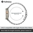 thumbnail image 5 of CIRUTVAL Compatible Apple Watch Bands and case iWatch Bands 49mm 45mm 44mm 42mm 41mm 40mm 38mm, Stainless Steel iWatch Band with Case for iWatch Series 9 8 7 6 5 4 3 2 1 SE Ultra, 5 of 14