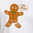thumbnail image 3 of CafePress - Oh Snap Gingerbread Man Fitted T Shirt - Fitted T-Shirt, Vintage Fit Soft Cotton Tee, 3 of 4
