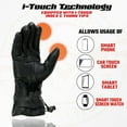 thumbnail image 2 of Milwaukee Leather MG7518 Men's Black Deerskin Gauntlet Motorcycle Hand Gloves w/ i-Touch Screen Tech XX-Large, 2 of 2