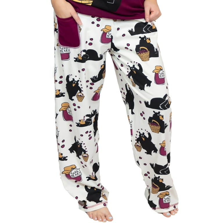 LazyOne Pajamas for Women, Cute Pajama Pants and Top Separates, Mountain  Bear, Pant, (XX-Large)