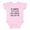Pink, variant on Baby Onesie Hub Funny Baby Bodysuit If Daddy Says No My Uncle Will Say Yes Graphic Baby Onesie for Infants