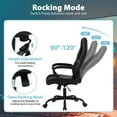 thumbnail image 2 of PC Gaming Chair Ergonomic Office Chair 250LBS Desk Chair with Lumbar Support Arms Headrest High Back PU Leather Racing Chair Rolling Swivel Executive Computer Chair for Adults, Black, 2 of 7