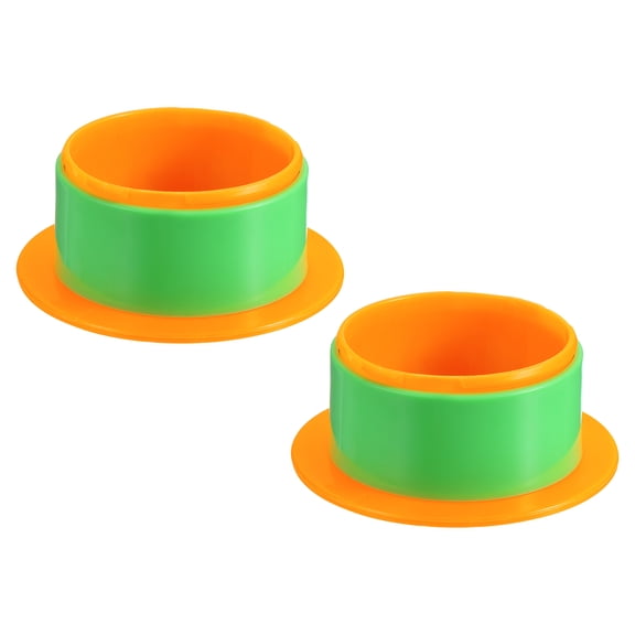 4 Inch Shrink Wrap Handle, 2Pcs Stretch Wrap Dispenser Stretch Film Dispenser Plastic Hand for 76mm Above Core Furniture Wrapping Moving Packing, Orange