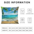 thumbnail image 5 of Orinice Palm Trees Ocean Graphic Decorative Cushion Throw Pillow Cover 22x22in, 5 of 5