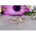 thumbnail image 2 of HeartsAndYou 0.5ct Round Cut Moissanite Engagement Ring for Women 18k Yellow Gold Over Silver Dolphin Animal, 2 of 7