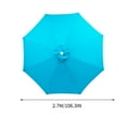 thumbnail image 3 of Kbndieu 8.8ft Beach Umbrella for Sand, Outdoor Portable Patio Umbrella Replacement Canopy for 8 Ribs on Clearance, 3 of 5