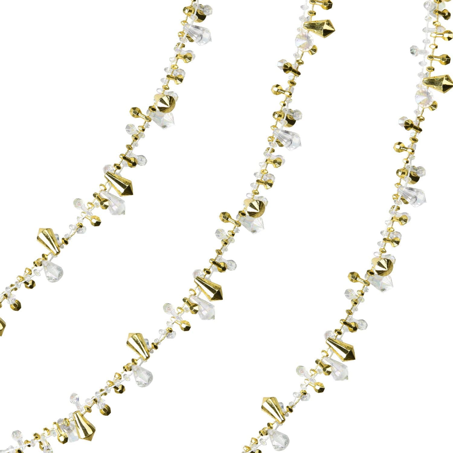 Crystal Christmas Garland, LONGRV 1Pc 13.5Ft Christmas Garland for