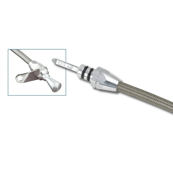 Lokar TD-3727TM HI-TECH FLEXIBLE BRAIDED STAINLESS TRANSMISSION DIPSTICK