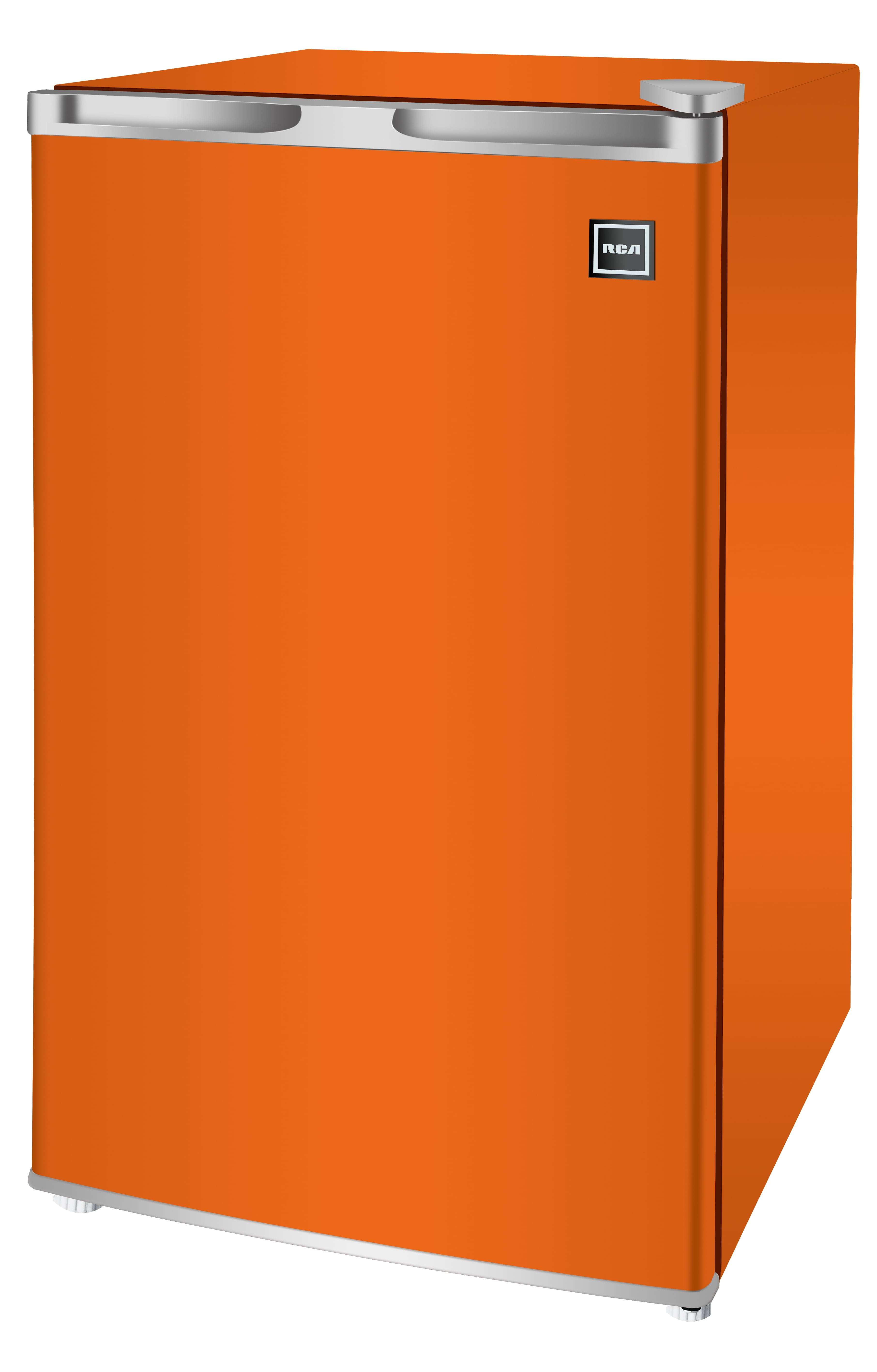 Rca 3 2 Cu Ft Single Door Mini Fridge Rfr320 Orange Walmart Com Walmart Com