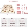 thumbnail image 5 of Hedgehogs Throw Blanket Lightweight Warm Flannel Fleece Blankets Cozy Soft Air Conditioning Blanket Gift for Women Men Girls Boys 60"x50", 5 of 6