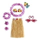 thumbnail image 3 of Falda hawaiana Faldas de baile Luau Falda de rafia Gafas Accesorios de disfraz para Longitud de la falda 60 cm, 3 of 9