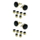thumbnail image 2 of Guardurnaity 8 unids/set Retro forma redonda gota aceite gemelos Stud plateado manga geométrica puño botón camisa joyería regalos negro y oro 2piezas, 2 of 6