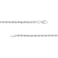 thumbnail image 3 of 14K White Gold Women's 8" 2.90mm Hollow Rope Chain Bracelet, 3 of 4