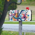 thumbnail image 4 of Yayeee Mailbox Cover Magnetic Standard Size Post Box Cover Wrap Decor, Musical Pattern, 4 of 9