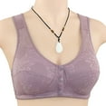 thumbnail image 3 of asdoklhq Sports Bras for Women,Sports Front Closure Extra-Elastic Breathable Lace Trim Bra, 3 of 7