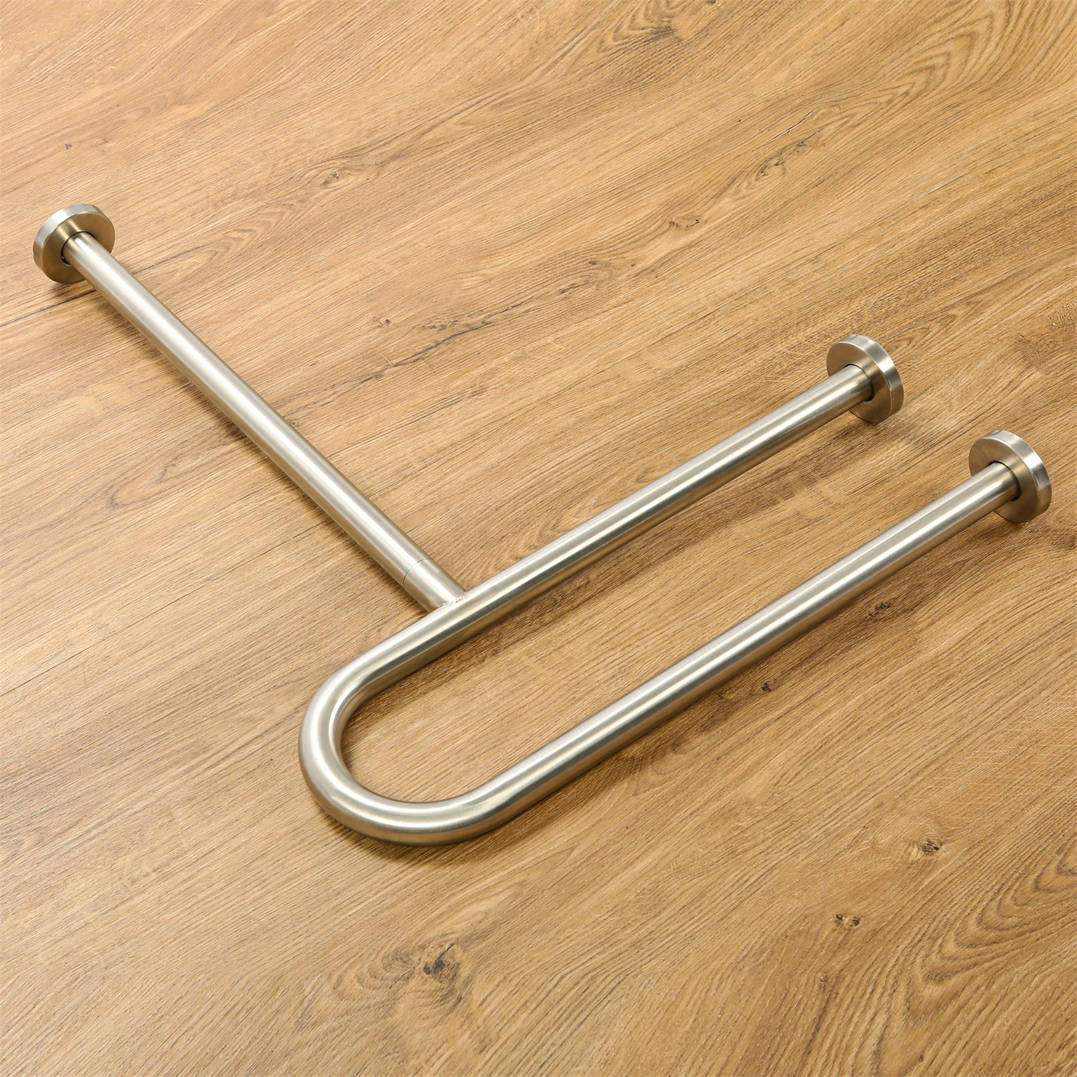 HECASA 24" Grab Bars Toilet Bathtub Handrail 304 Handicap Rails Bathroom Safety Wall Mount Floor Support Assist Bar on Slip Hand Grips for Disabled Elderly Handicapped Pregnant Woman