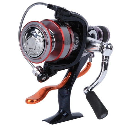 GE200 Spinning Fishing Reel 5+1BB 5.2: 1Speed Ratio Hand Brake Metal Spool 6 Bearings Rear Brake Discharge Force Spinning Reel