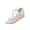 Silver, variant on Womens Wedge Sandals Back Zipper Rhinestone Transparent Straps Sparkling Party Shoes Comfortable Heel Dressy Evening Shoes