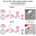 thumbnail image 6 of Big Dot of Happiness Rainbow Unicorn - Magical Unicorn Baby Shower or Birthday Party Hanging Decor - Party Decoration Swirls - Set of 40, 6 of 8