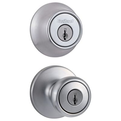 Kwikset 690 Tylo Keyed Entry Knob And Single Cylinder Deadbolt